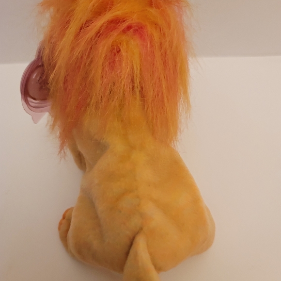 Ty Beanie Babies (2000) "Bushy" the Lion. Set of 2. Small has tag protector. EUC - Picture 12 of 14